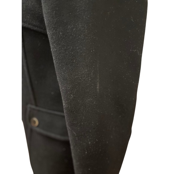 Trina Turk Parka Coat 8 Black Pink Bailey Wool Blend Duffle Coyote Fur Trim Hood - Picture 11 of 16